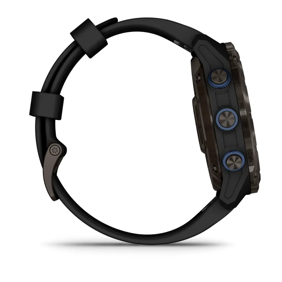 Garmin Descent Mk3i, 51 мм, титановый угольно-серый, DLC, черный силиконовый ремешок, фото 5 из 7
