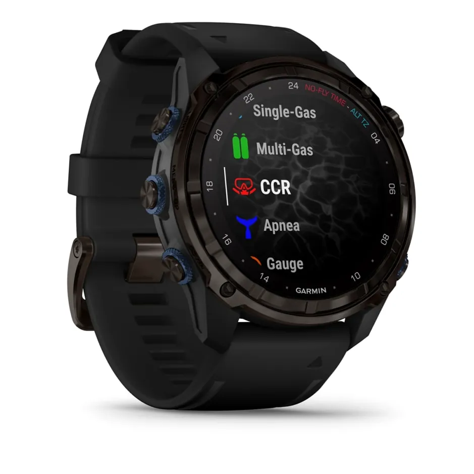 Garmin Descent Mk3i, 51 мм, титановый угольно-серый, DLC, черный силиконовый ремешок, фото 7 из 7
