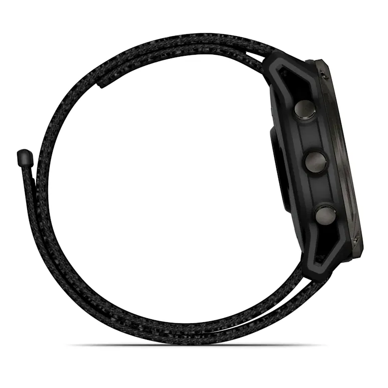 Garmin Enduro 3, С черным титановым безелем DLC, черным нейлоновым ремешком UltraFit, фото 5 из 7