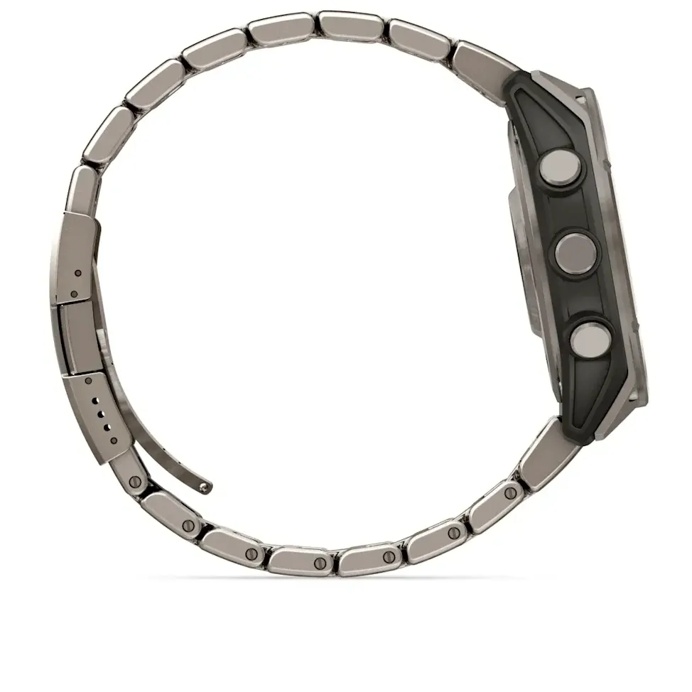 Garmin Fenix 8, 47 мм, AMOLED, Sapphire, Titanium, светло-серый, титановый ремешок, фото 6 из 6