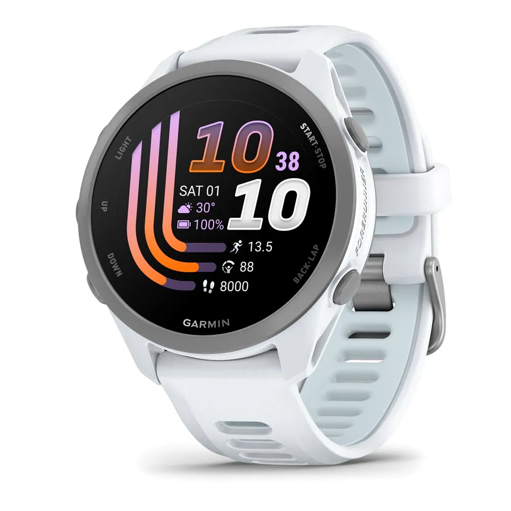 Garmin Forerunner 170, белый с облачно-голубым ремешком, фото 1 из 5