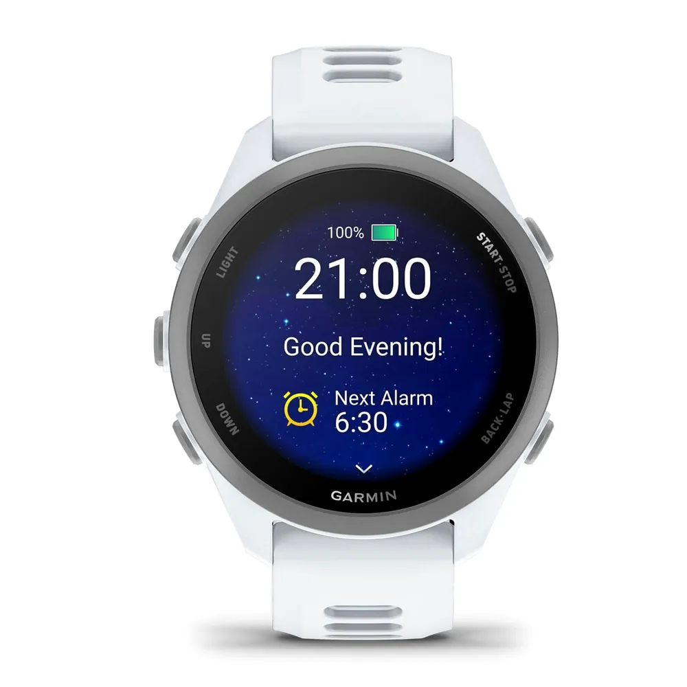 Garmin Forerunner 170, белый с облачно-голубым ремешком, фото 2 из 5
