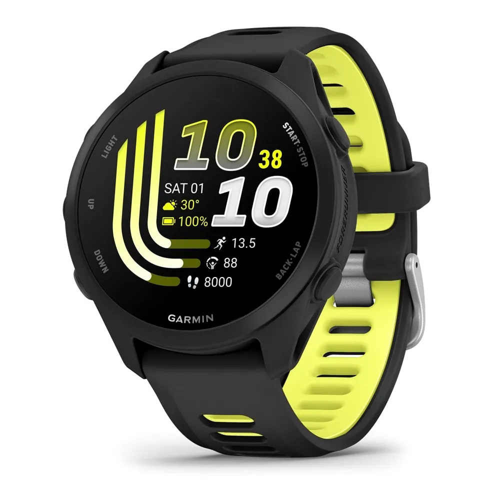 Garmin Forerunner 170 Music, черный с черно-желтым ремешком, фото 1 из 5