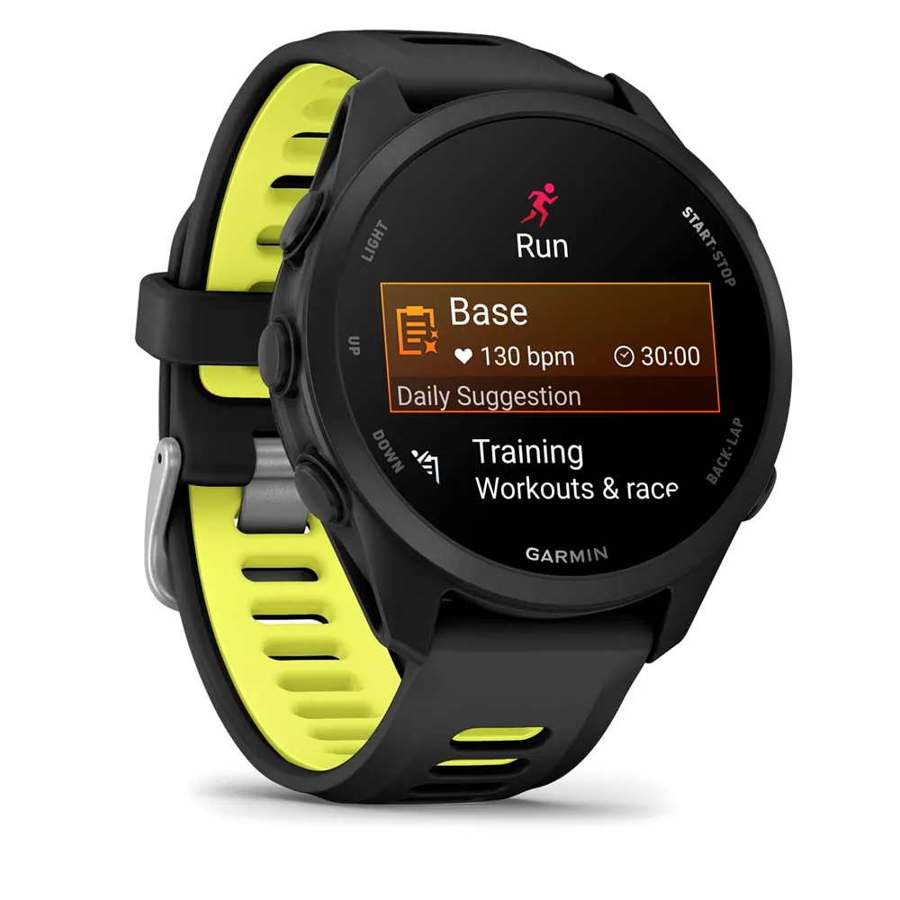 Garmin Forerunner 170 Music, черный с черно-желтым ремешком, фото 3 из 5
