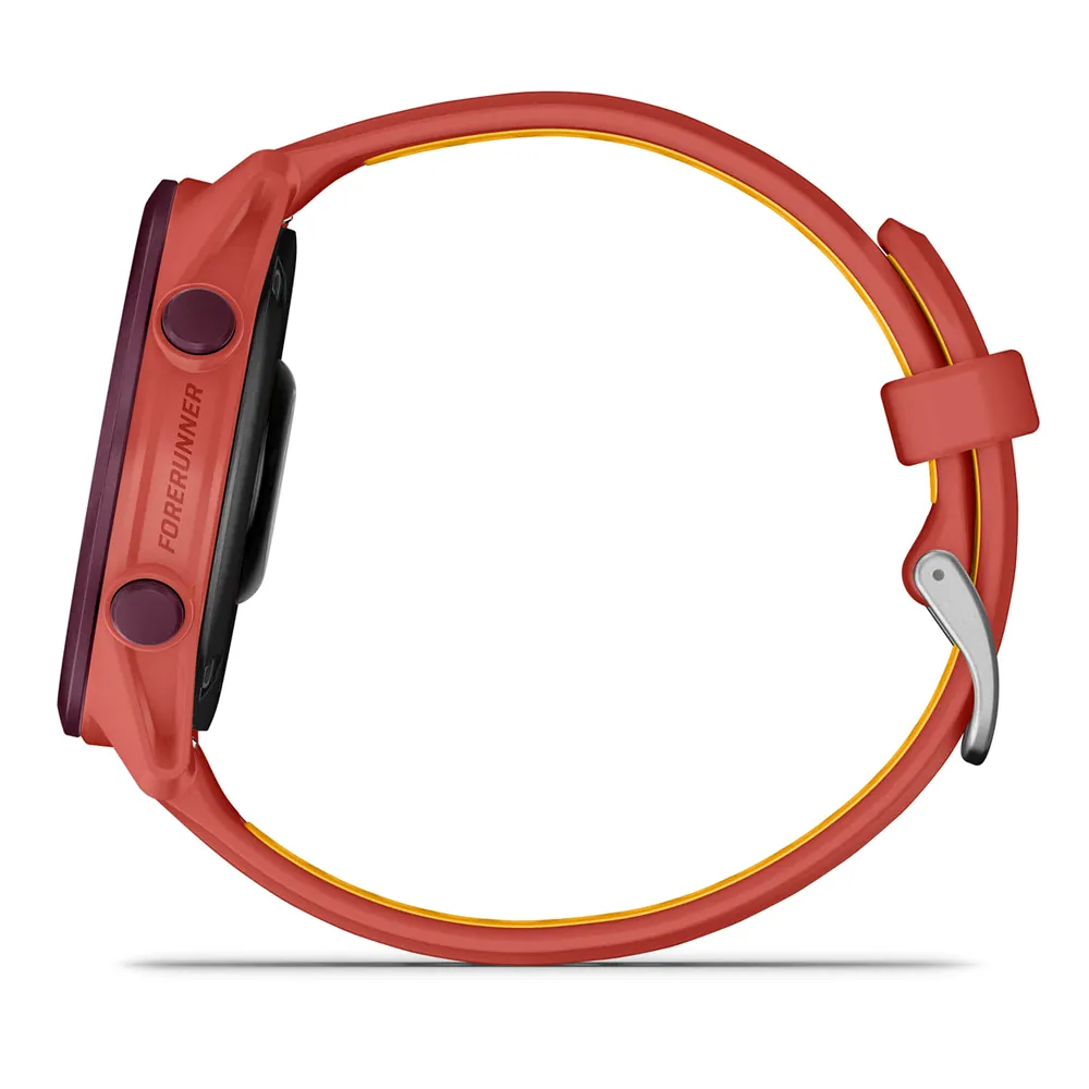 Garmin Forerunner 170 Music, красно-розовый с мангово-желтым ремешком, фото 2 из 5