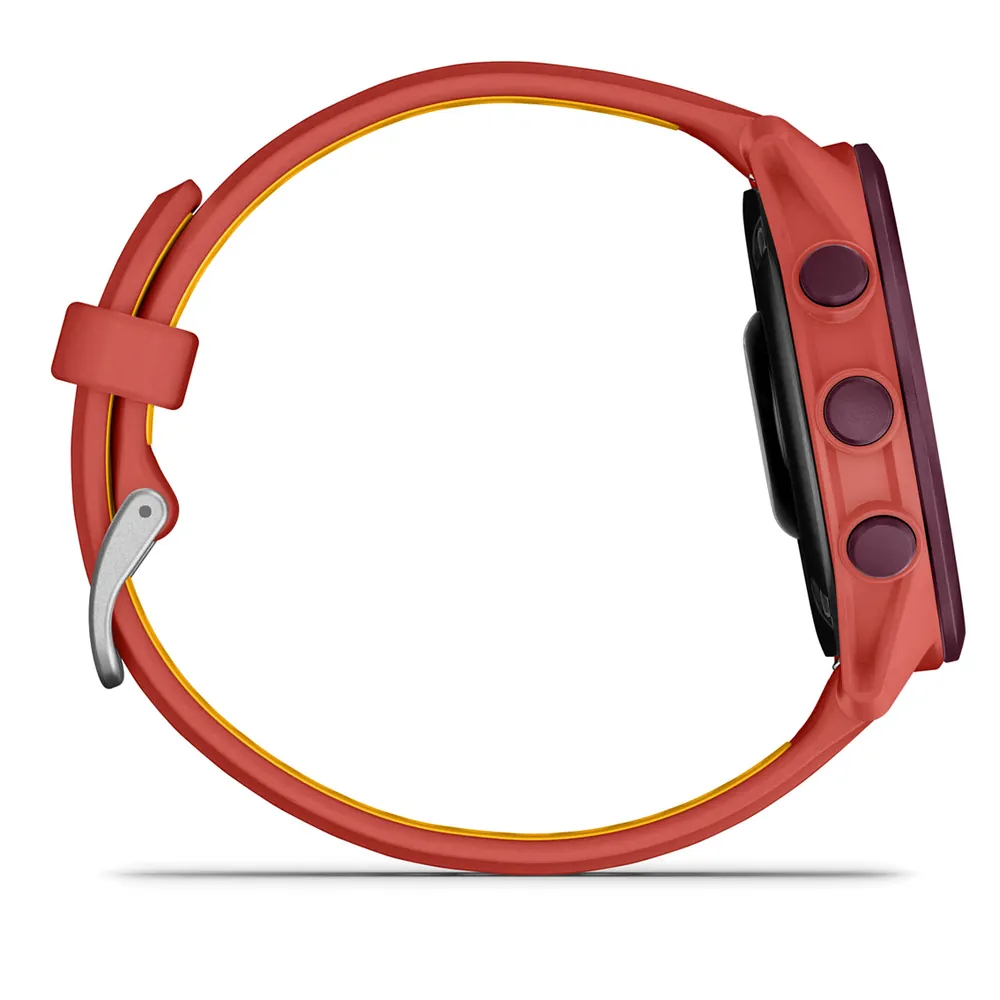 Garmin Forerunner 170 Music, красно-розовый с мангово-желтым ремешком, фото 5 из 5
