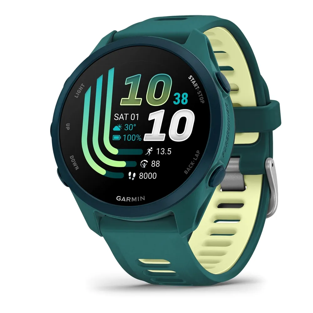 Garmin Forerunner 170 Music, зеленый с лимонно-зеленым ремешком, фото 1 из 6