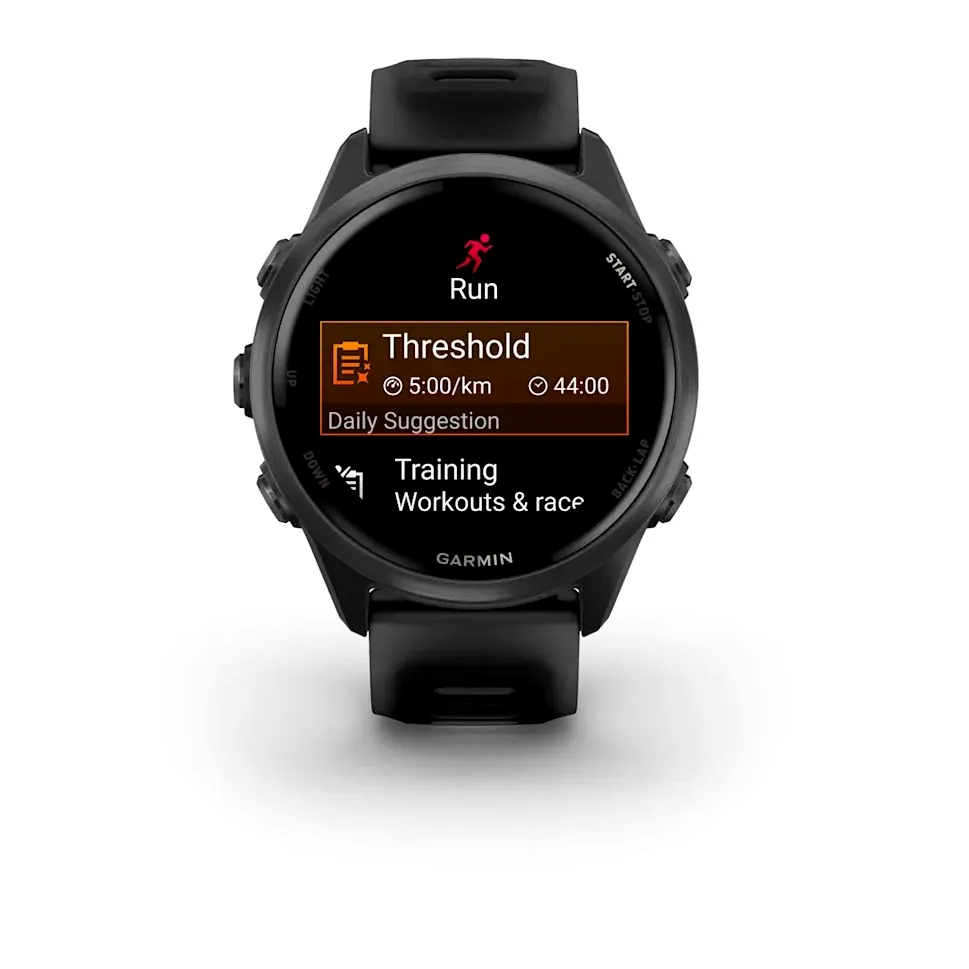Garmin Forerunner 570, 42 мм, шиферно-серый, алюминиевый безель, черный ремешок, фото 2 из 6