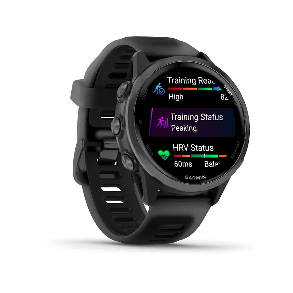 Garmin Forerunner 570, 42 мм, шиферно-серый, алюминиевый безель, черный ремешок, фото 5 из 6