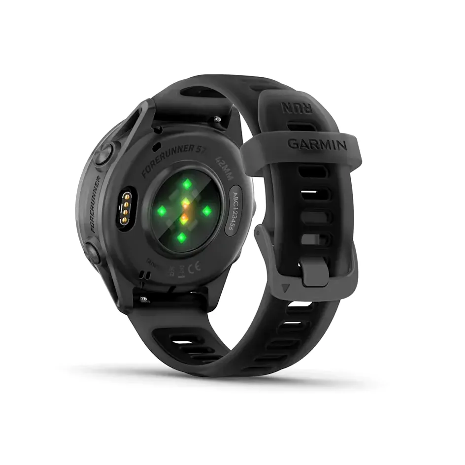 Garmin Forerunner 570, 42 мм, шиферно-серый, алюминиевый безель, черный ремешок, фото 6 из 6