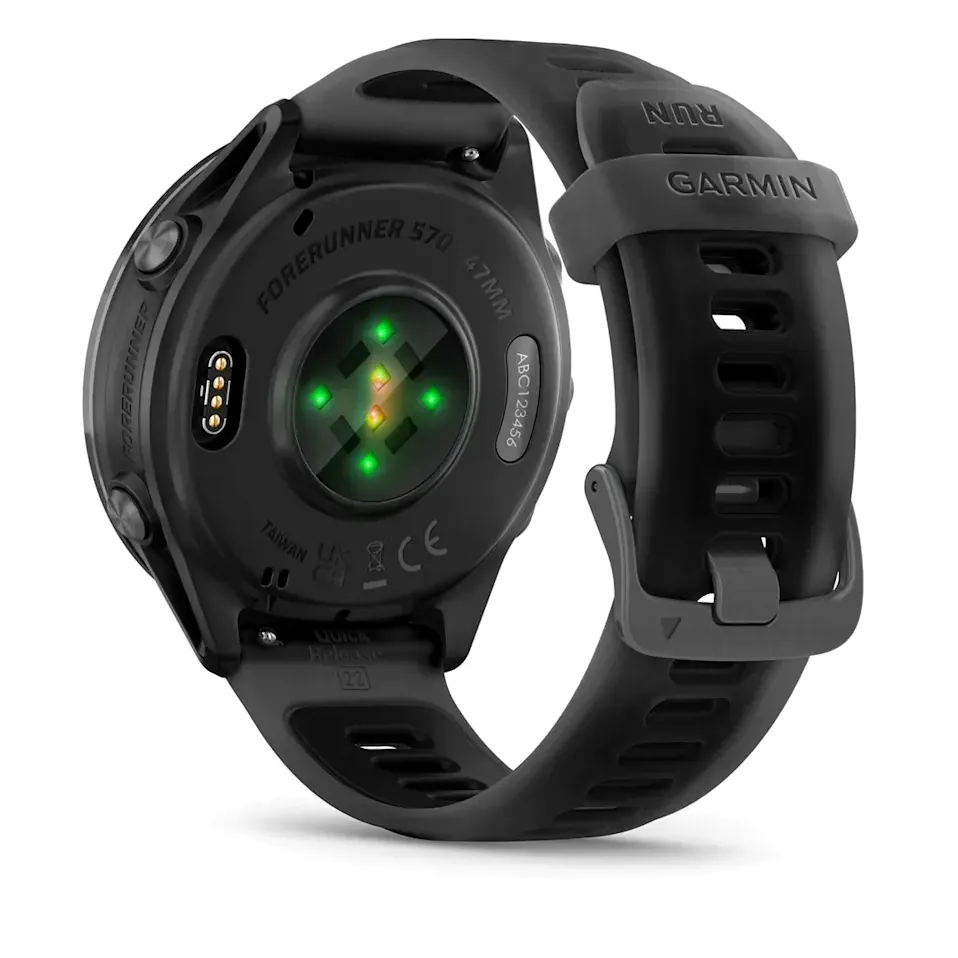 Garmin Forerunner 570, 47 мм, шиферно-серый, алюминиевый безель, черный ремешок, фото 2 из 6