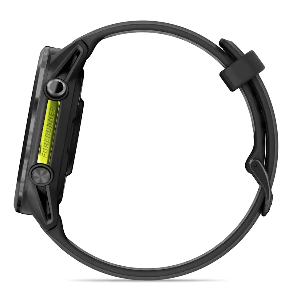 Garmin Forerunner 970, черные, темно-серый DLC титановый безель, с черно-серым ремешком, фото 2 из 7