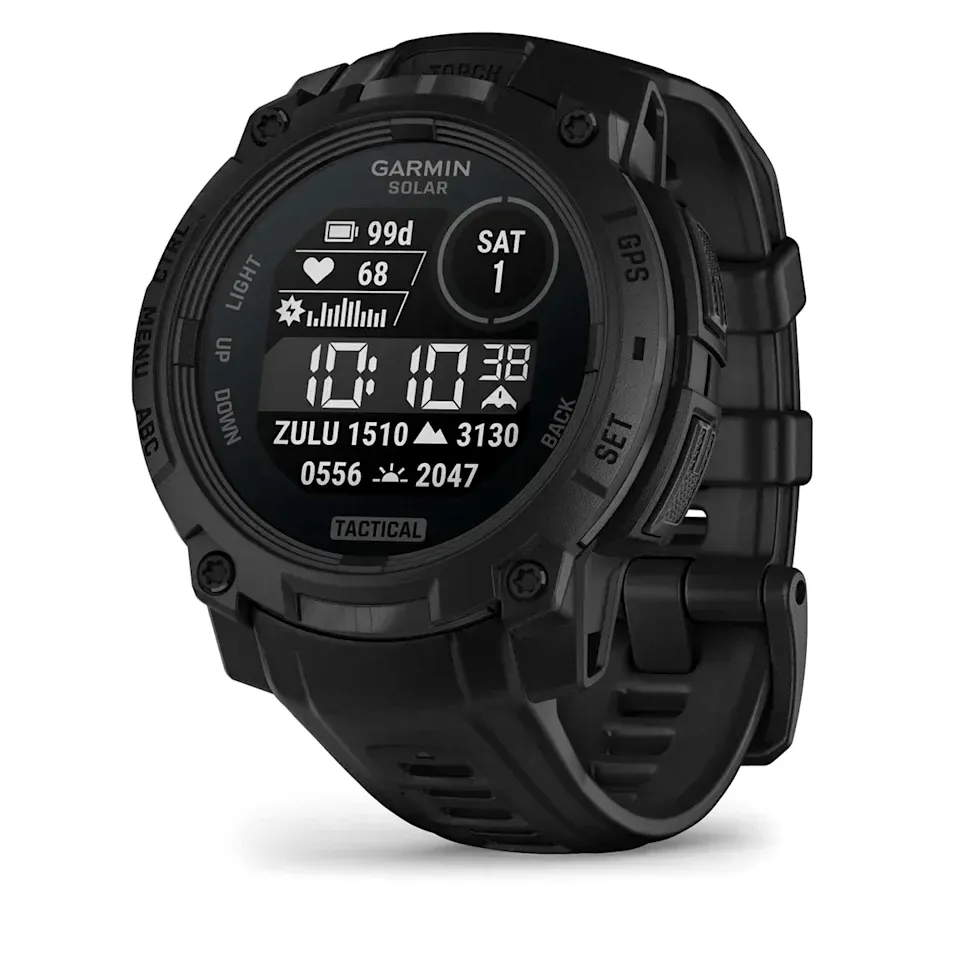 Garmin Instinct 3, 45 мм Solar Tactical Edition черный с черным ремешком, фото 1 из 8