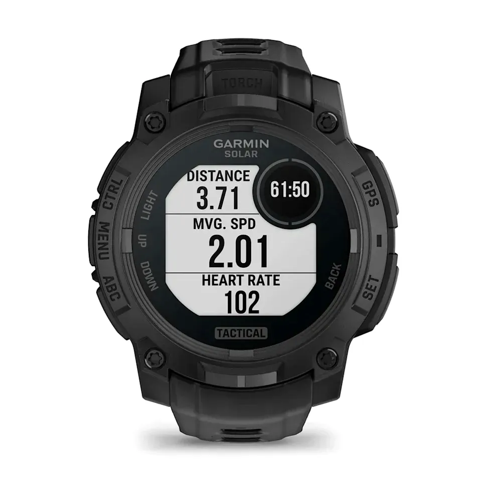 Garmin Instinct 3, 45 мм Solar Tactical Edition черный с черным ремешком, фото 2 из 8