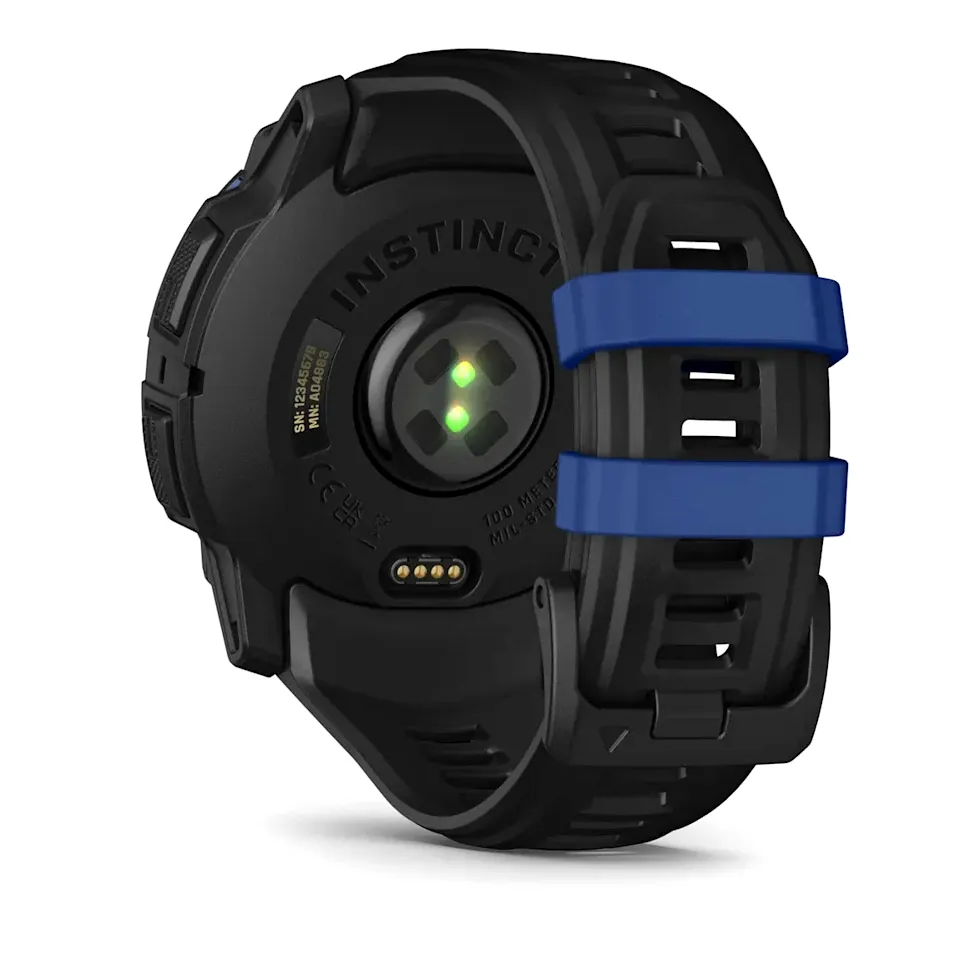 Garmin Instinct 3, 50 мм AMOLED черный с черно-синим ремешком, фото 2 из 8
