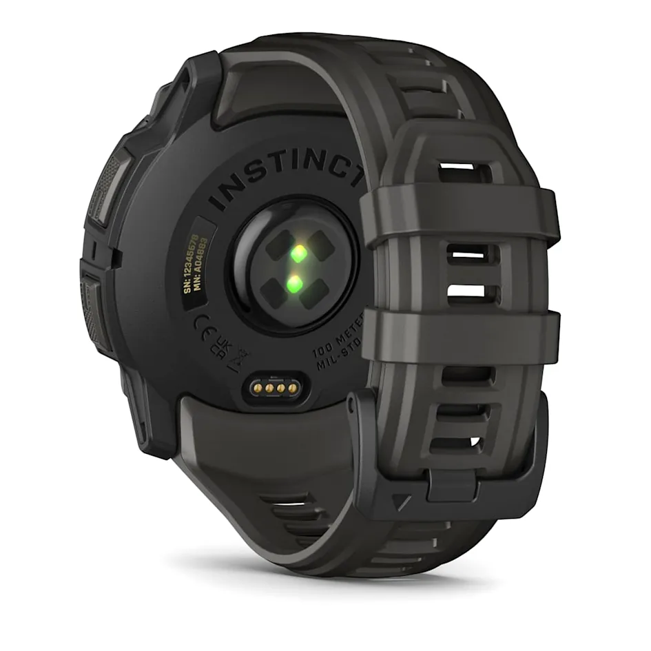 Garmin Instinct 3, 50 мм AMOLED черный с угольно-черным ремешком, фото 2 из 8