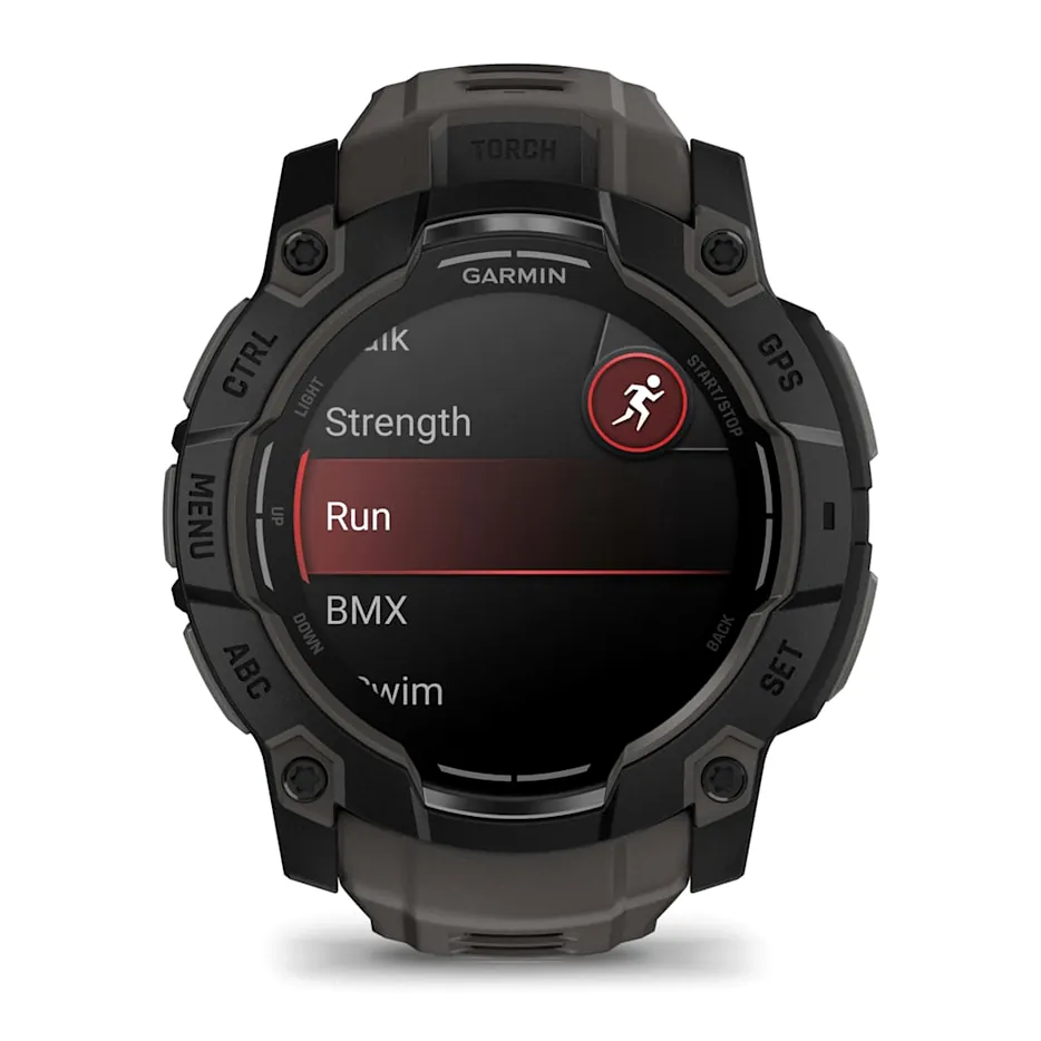 Garmin Instinct 3, 50 мм AMOLED черный с угольно-черным ремешком, фото 3 из 8