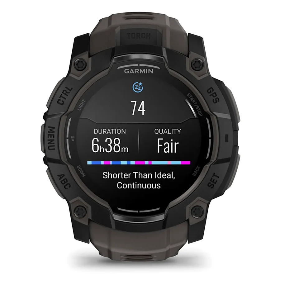 Garmin Instinct 3, 50 мм AMOLED черный с угольно-черным ремешком, фото 4 из 8