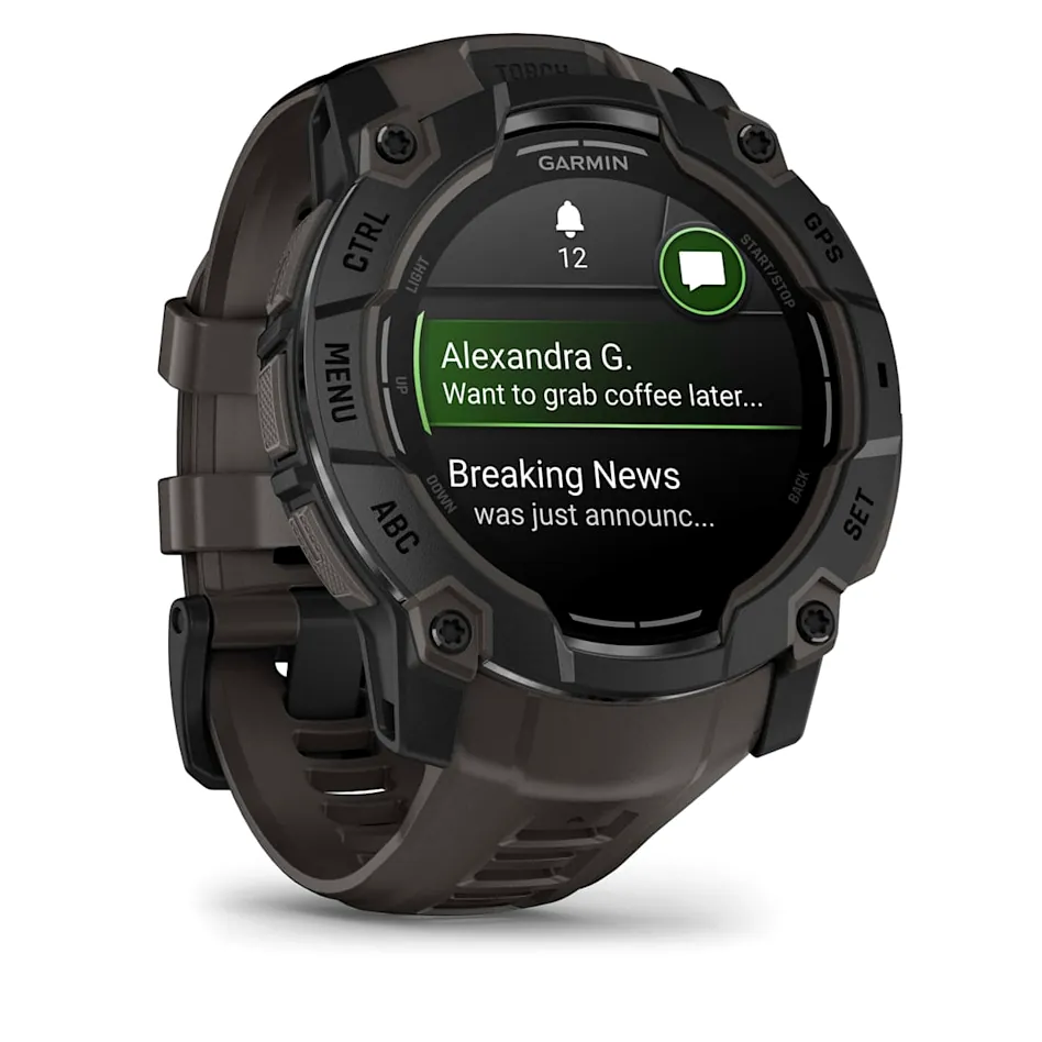Garmin Instinct 3, 50 мм AMOLED черный с угольно-черным ремешком, фото 8 из 8