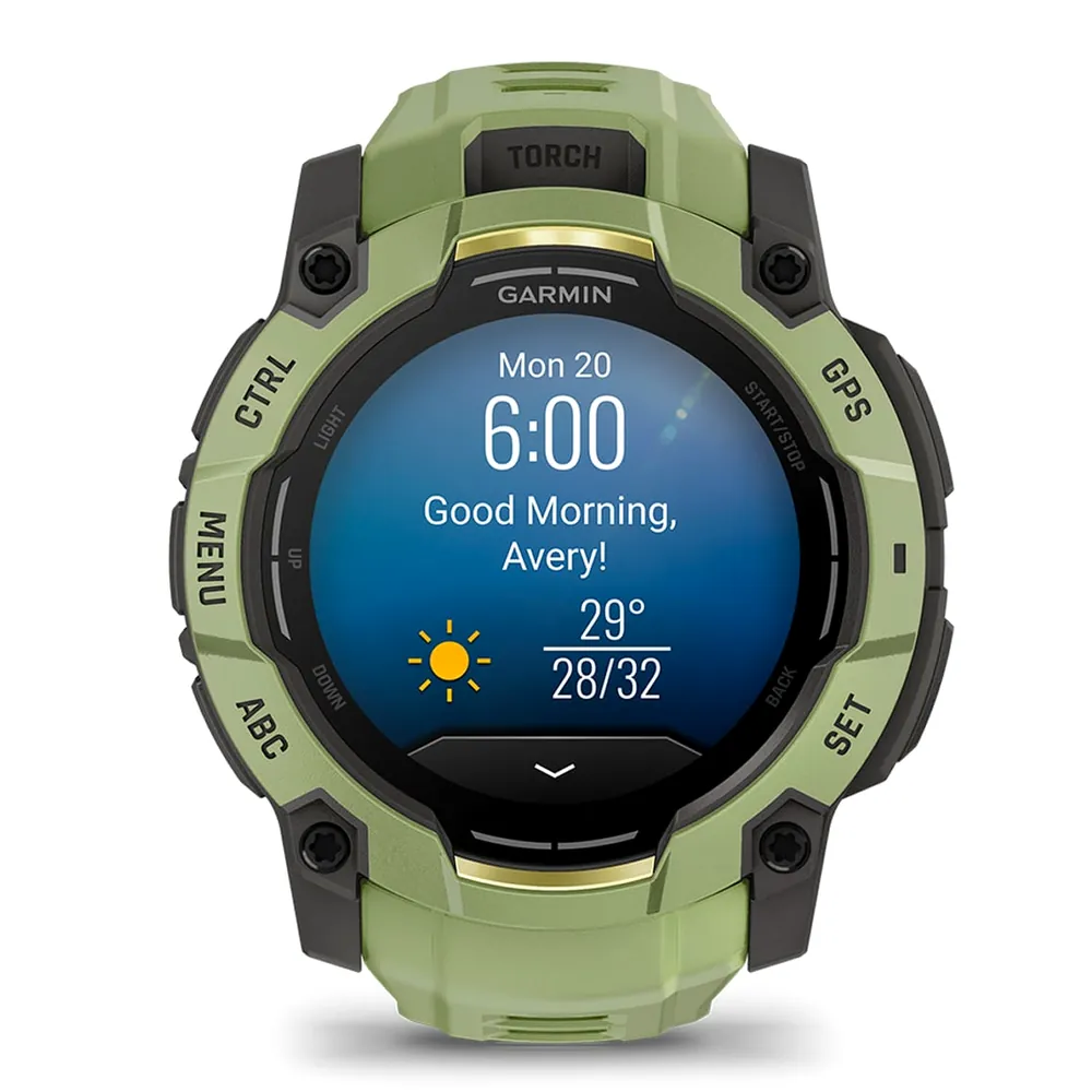 Garmin Instinct 3, 50 мм AMOLED, папоротниковый цвет, фото 7 из 8