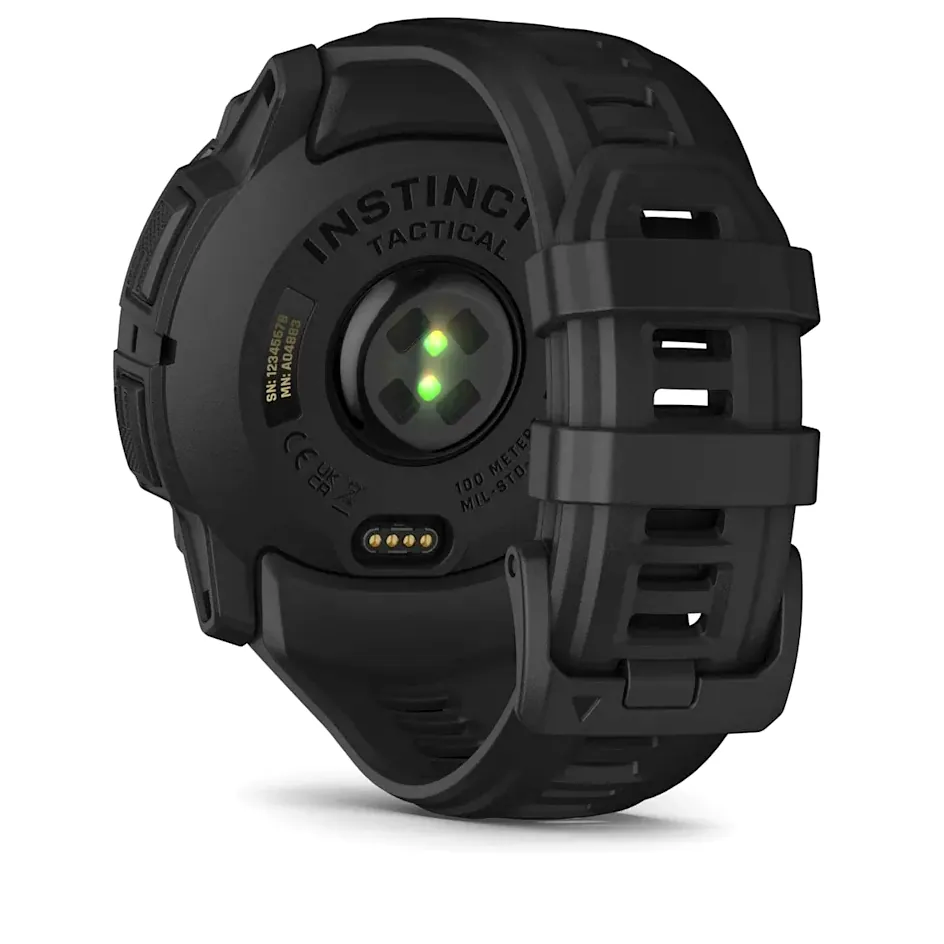 Garmin Instinct 3, 50 мм AMOLED Tactical Edition черный с черным ремешком, фото 3 из 8