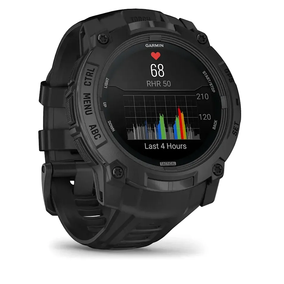 Garmin Instinct 3, 50 мм AMOLED Tactical Edition черный с черным ремешком, фото 5 из 8