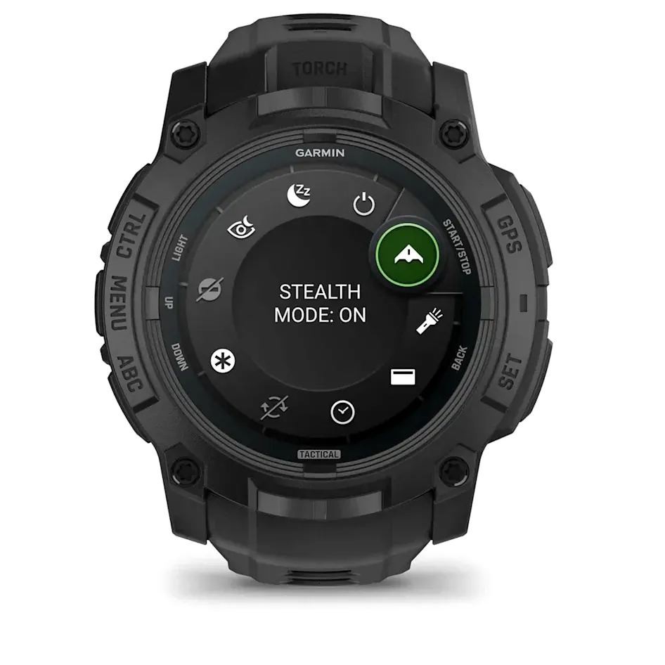 Garmin Instinct 3, 50 мм AMOLED Tactical Edition черный с черным ремешком, фото 8 из 8