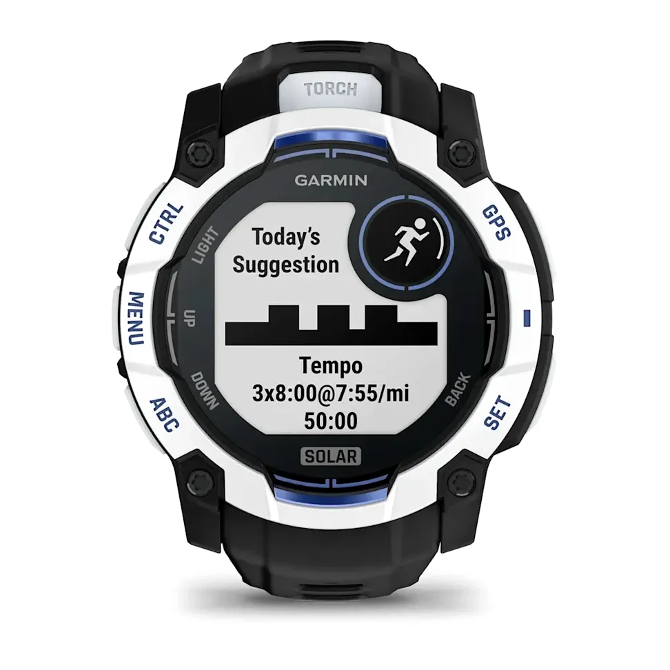 Garmin Instinct 3, 50 мм Solar черный с черно-синим ремешком, фото 2 из 8