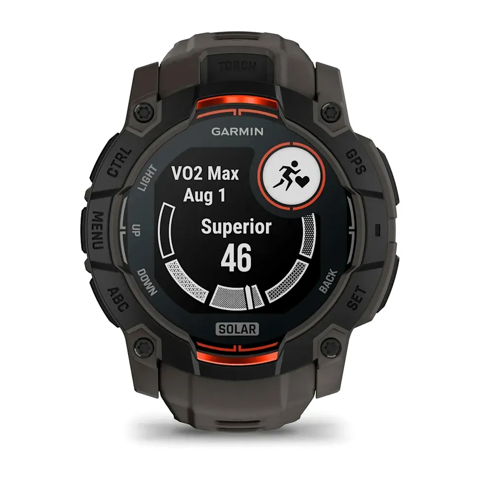 Garmin Instinct 3, 50 мм Solar черный с угольно-черным ремешком, фото 2 из 8