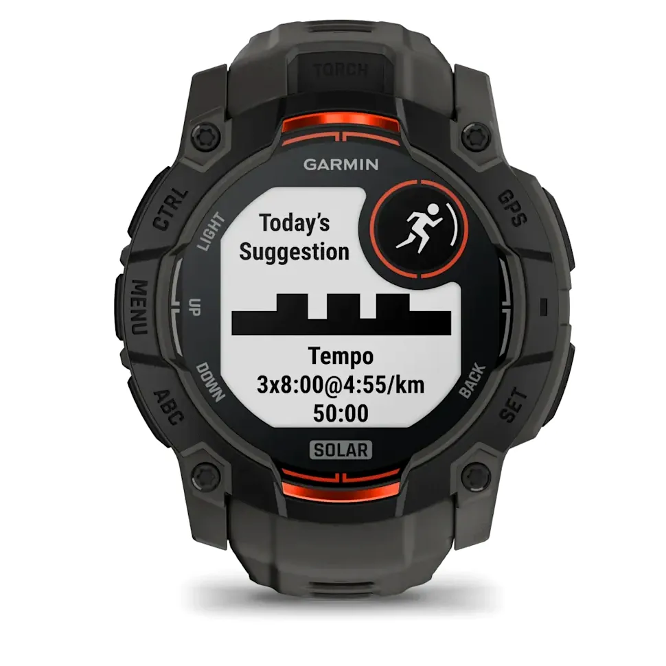 Garmin Instinct 3, 50 мм Solar черный с угольно-черным ремешком, фото 8 из 8