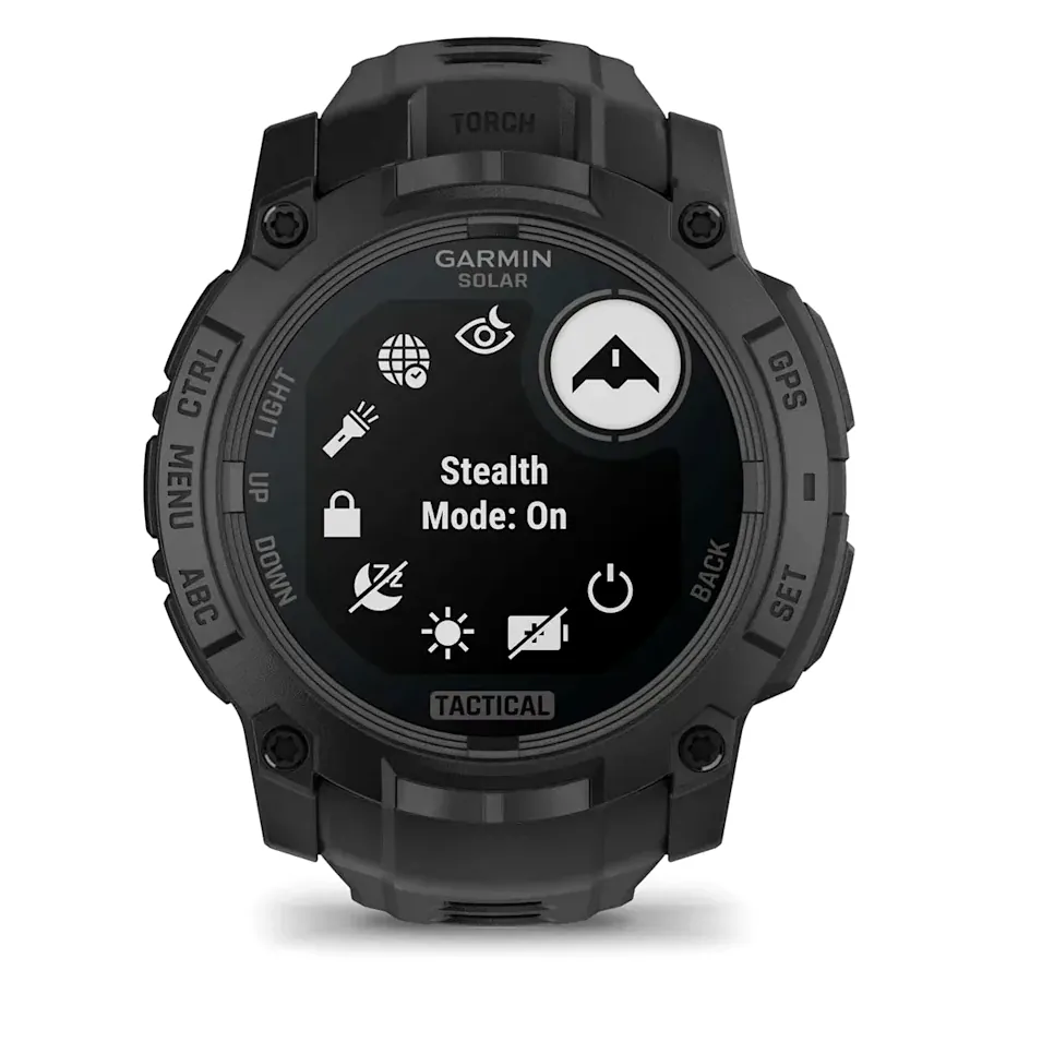 Garmin Instinct 3, 50 мм Solar Tactical Edition черный с черным ремешком, фото 4 из 8