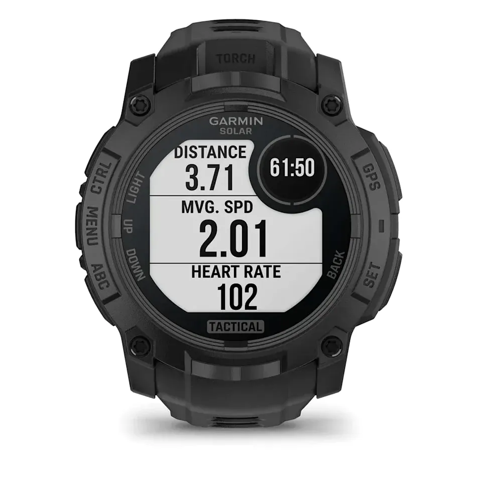 Garmin Instinct 3, 50 мм Solar Tactical Edition черный с черным ремешком, фото 5 из 8