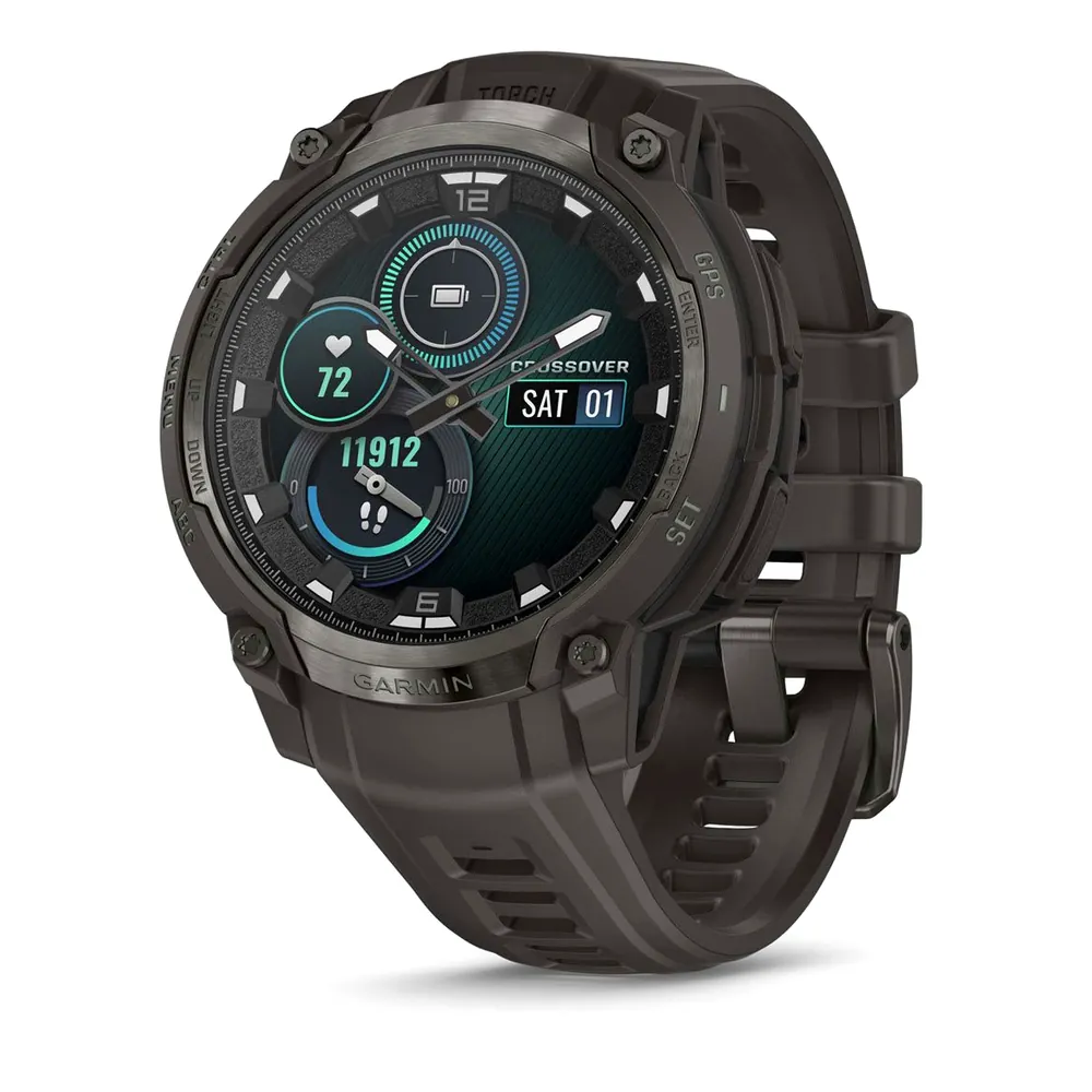 Garmin Instinct Crossover AMOLED, черный, фото 1 из 7