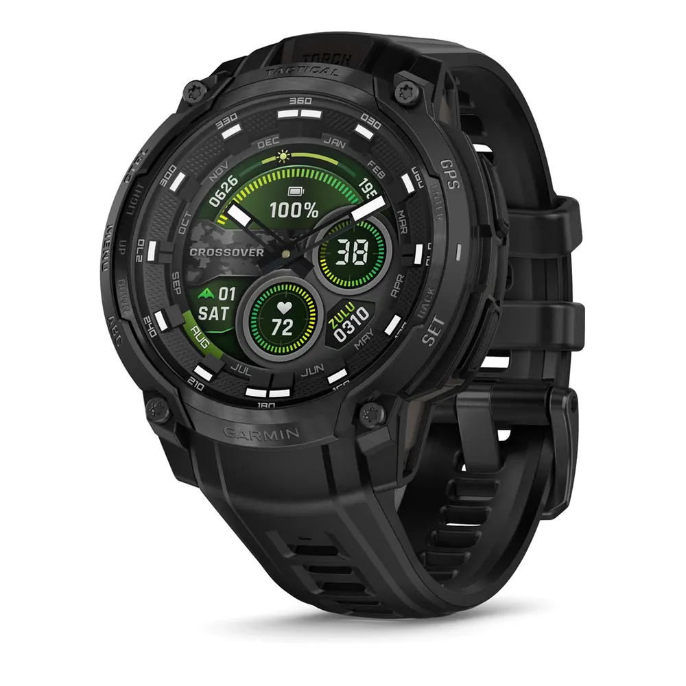 Garmin Instinct Crossover AMOLED, Tactical Edition, черный, фото 1 из 8