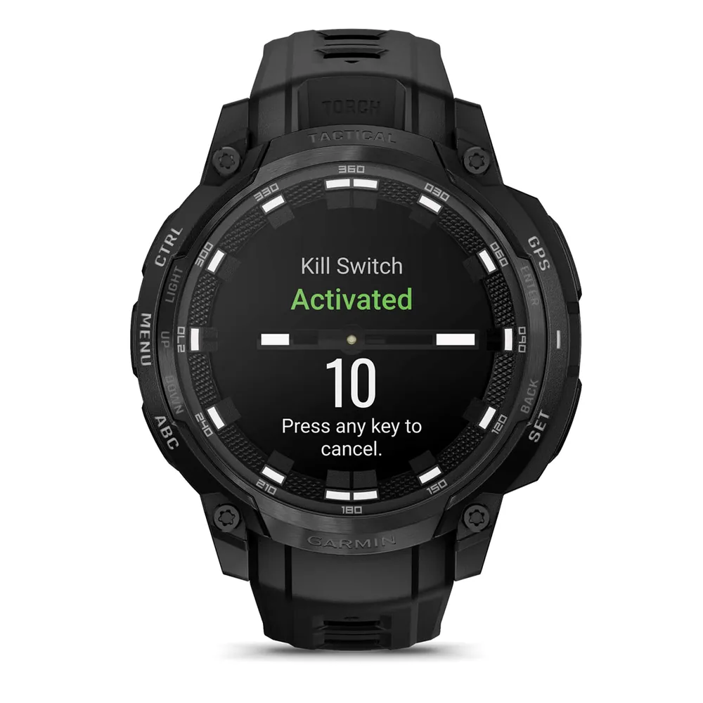 Garmin Instinct Crossover AMOLED, Tactical Edition, черный, фото 5 из 8