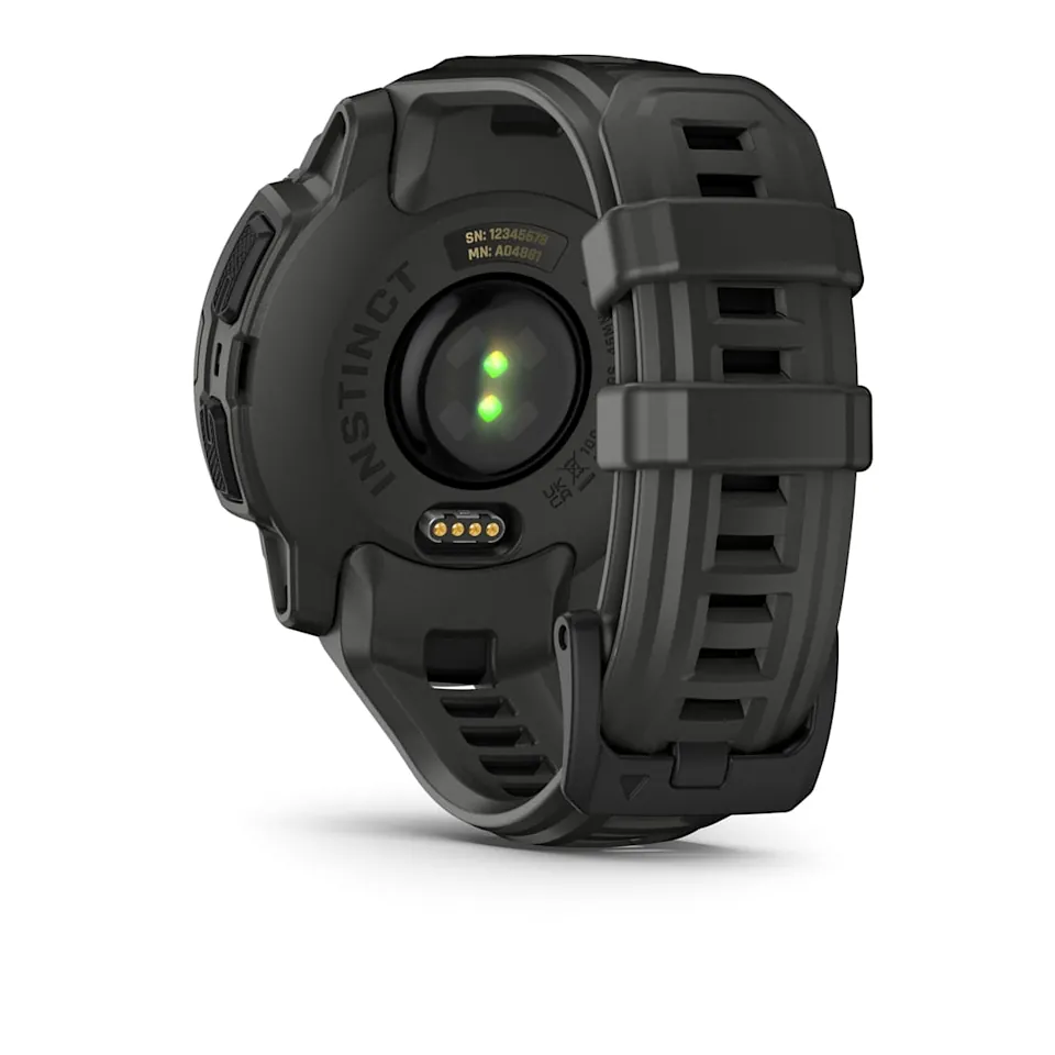 Garmin Instinct E, 45 мм черный с угольно-черным ремешком, фото 7 из 8