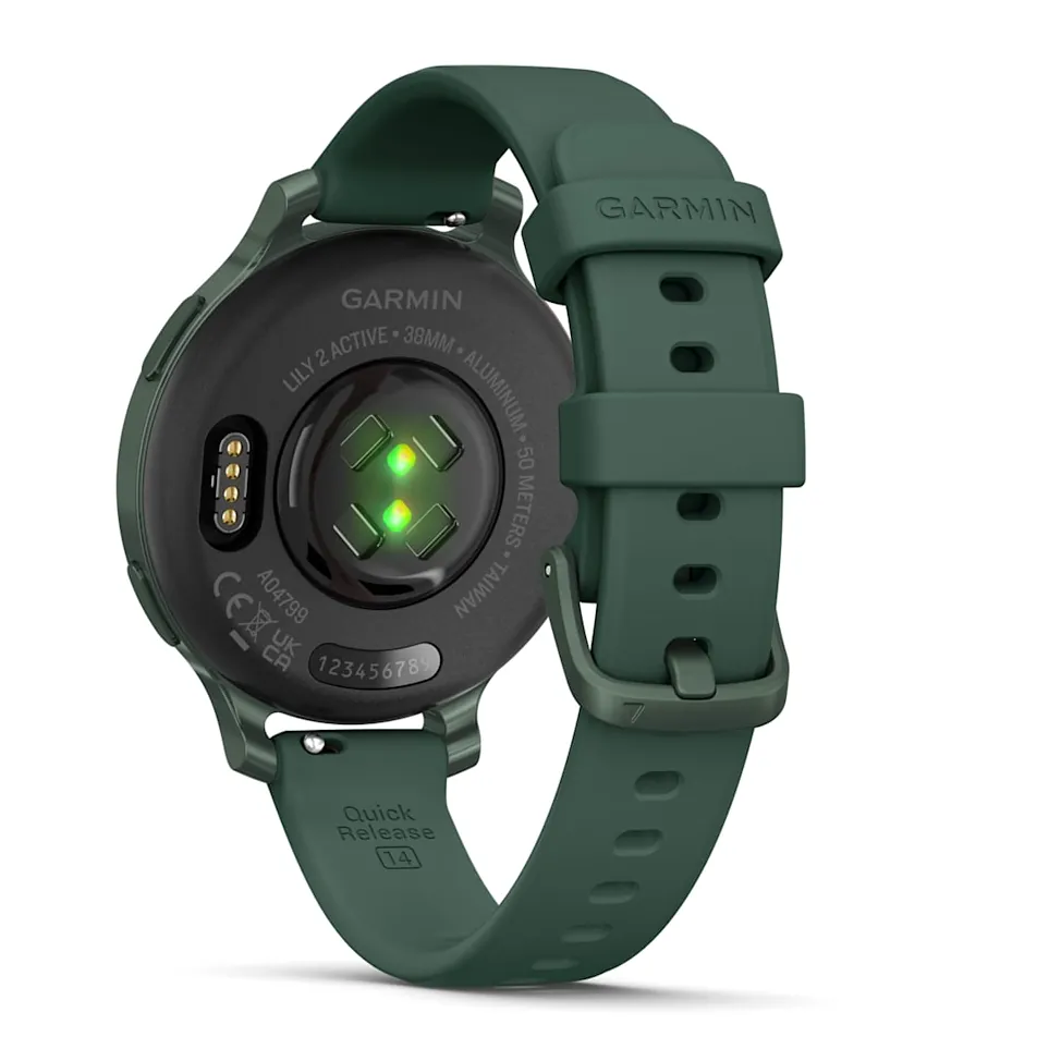 Garmin Lily 2 Active, С яшмовым зеленым безелем, силиконовый ремешок, фото 5 из 6