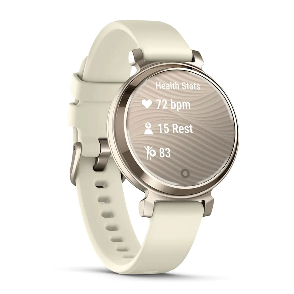 Garmin Lily 2, С безелем цвета кремовое золото, силиконовый ремешок цвета кокоса, фото 2 из 6