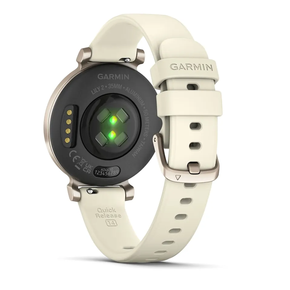 Garmin Lily 2, С безелем цвета кремовое золото, силиконовый ремешок цвета кокоса, фото 4 из 6