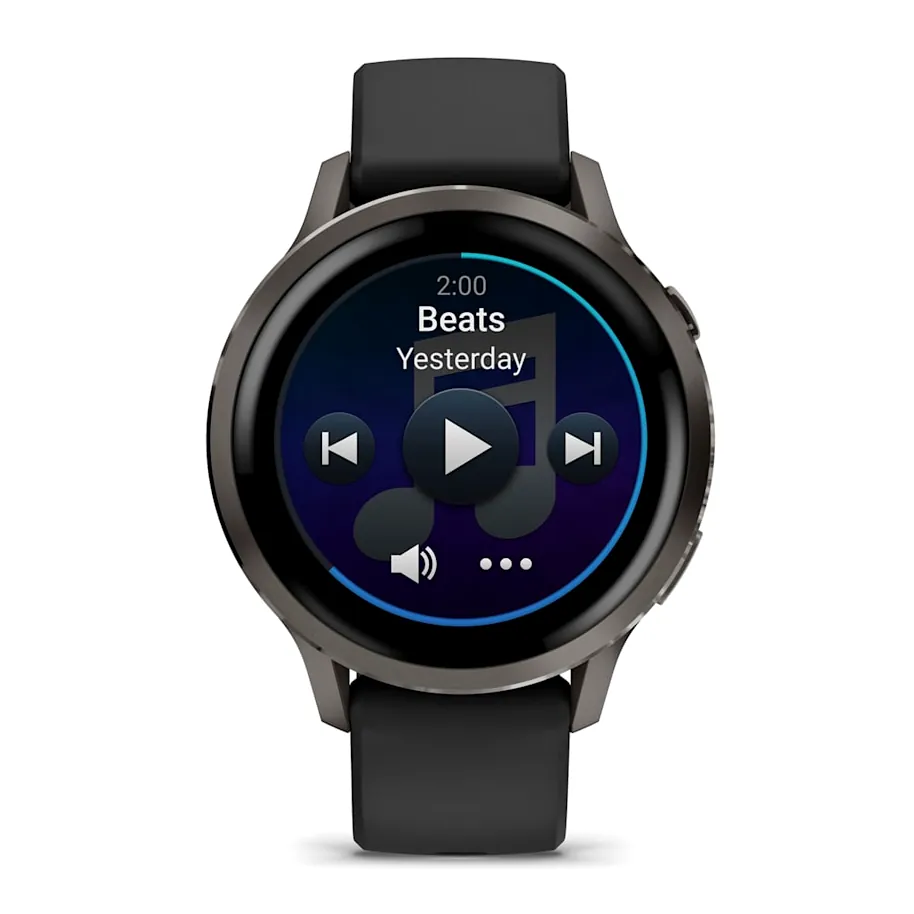 Garmin Venu 4, 41 мм, темно-серый с черным ремешком, фото 4 из 6