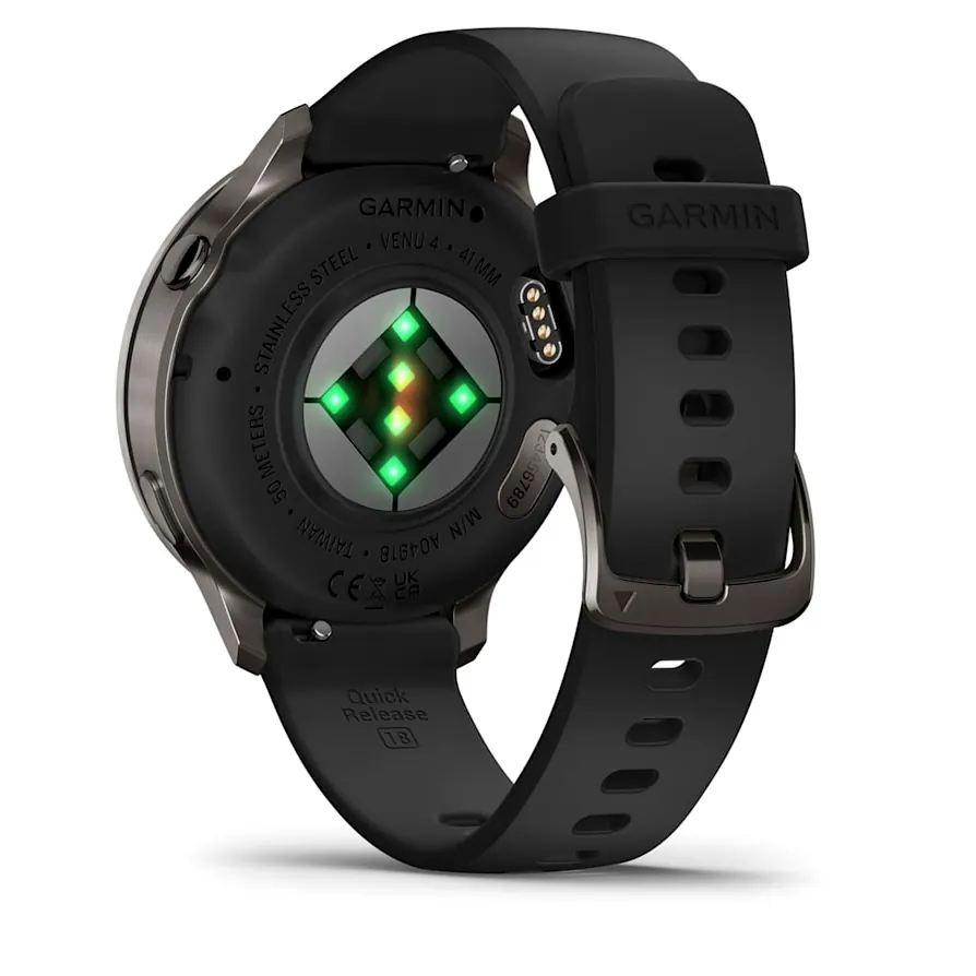 Garmin Venu 4, 41 мм, темно-серый с черным ремешком, фото 6 из 6