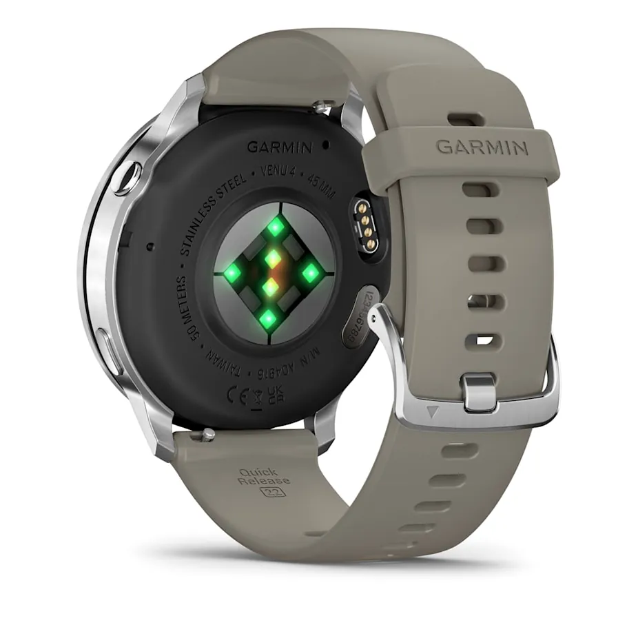 Garmin Venu 4, 45 мм, серебристый с серым ремешком, фото 6 из 6