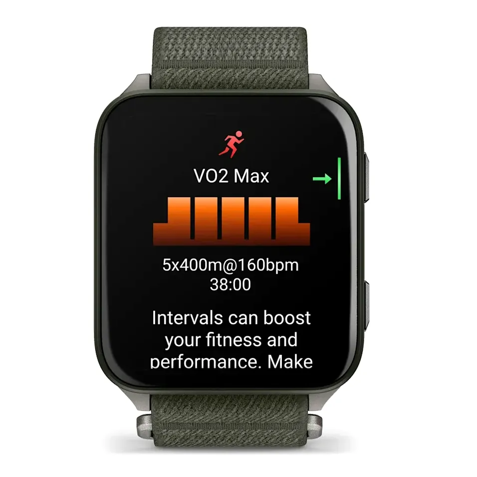 Garmin Venu X1, цвета мха с серой титановой крышкой, нейлоновым ремешком ComfortFit цвета мха, фото 2 из 7
