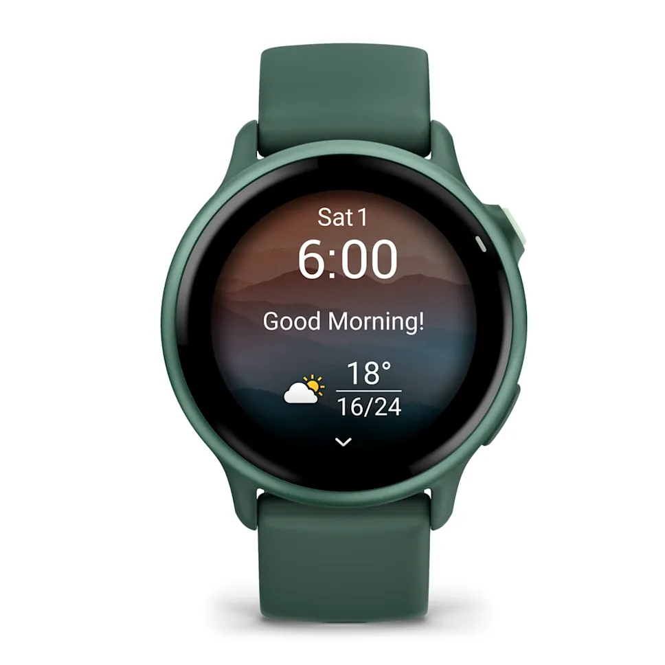 Garmin Vivoactive 6, яшмовый с зеленым ремешком, фото 3 из 6