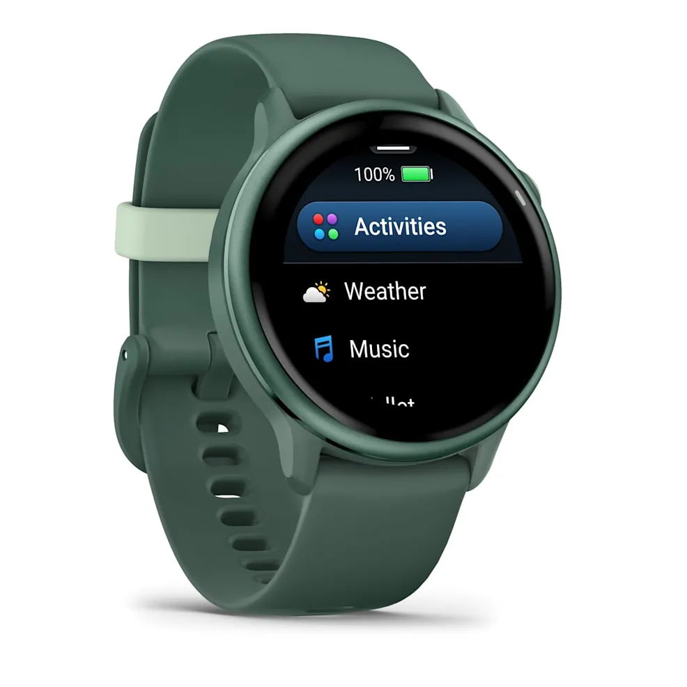 Garmin Vivoactive 6, яшмовый с зеленым ремешком, фото 4 из 6