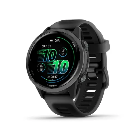 Garmin Forerunner 570 42мм, шиферно-серый, алюминиевый безель, черный ремешок