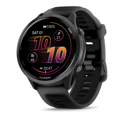 Garmin Forerunner 570 47мм, шиферно-серый, алюминиевый безель, черный ремешок