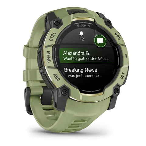 Garmin Instinct 3 50 мм AMOLED, папоротниковый цвет
